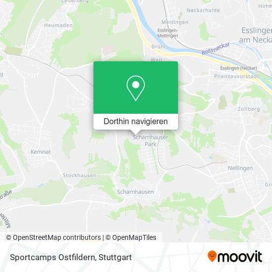 Sportcamps Ostfildern Karte