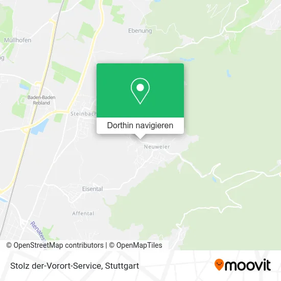 Stolz der-Vorort-Service Karte