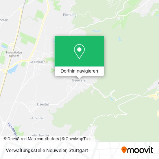 Verwaltungsstelle Neuweier Karte