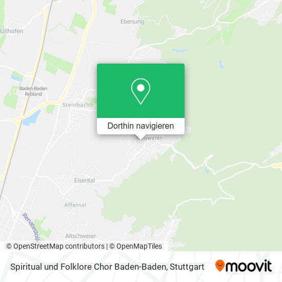 Spiritual und Folklore Chor Baden-Baden Karte