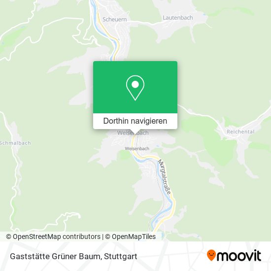 Gaststätte Grüner Baum Karte