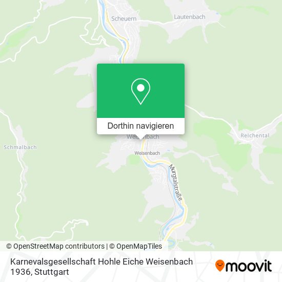 Karnevalsgesellschaft Hohle Eiche Weisenbach 1936 Karte