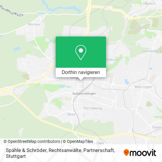 Spähle & Schröder, Rechtsanwälte, Partnerschaft Karte