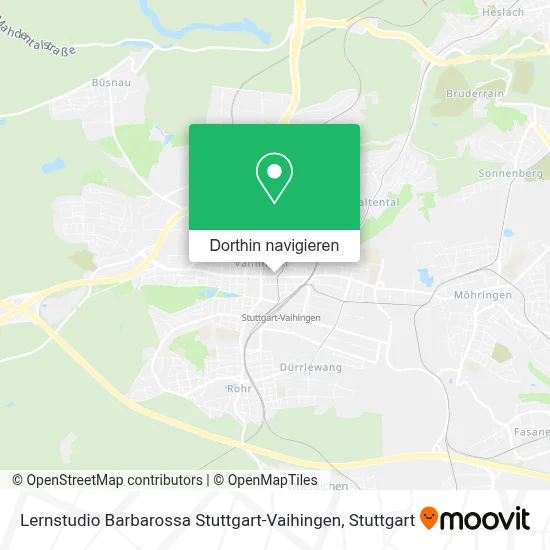 Lernstudio Barbarossa Stuttgart-Vaihingen Karte