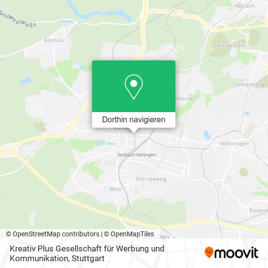 Kreativ Plus Gesellschaft für Werbung und Kommunikation Karte