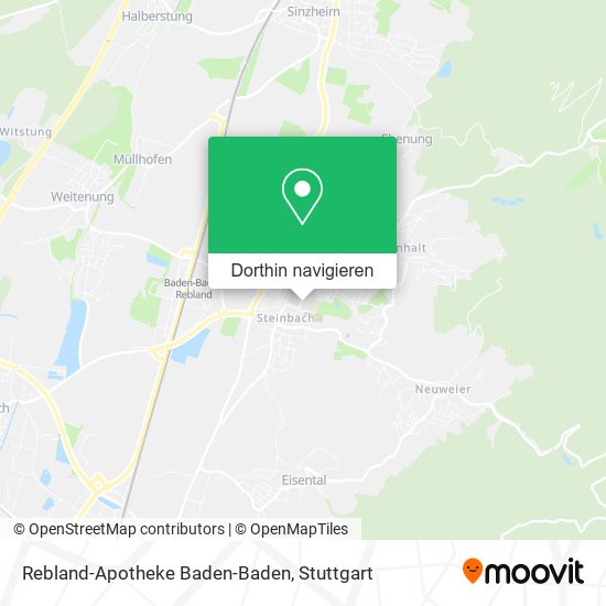 Rebland-Apotheke Baden-Baden Karte