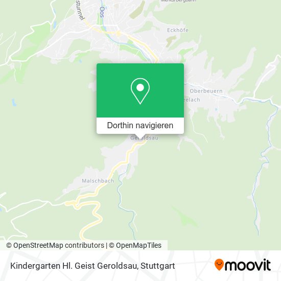 Kindergarten Hl. Geist Geroldsau Karte