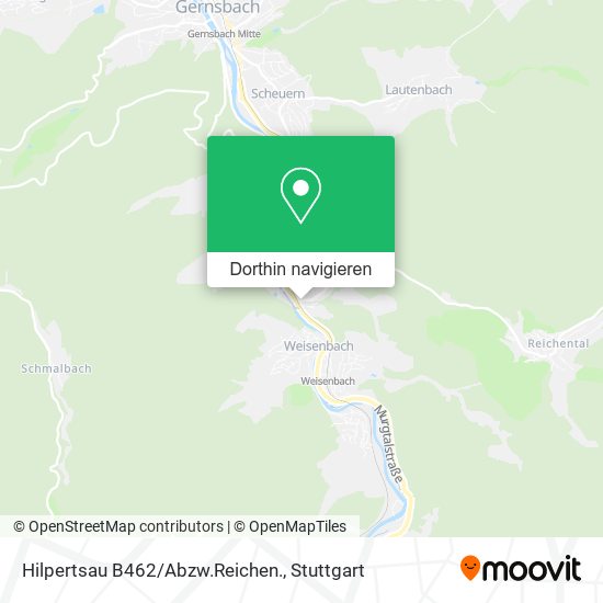 Hilpertsau B462/Abzw.Reichen. Karte