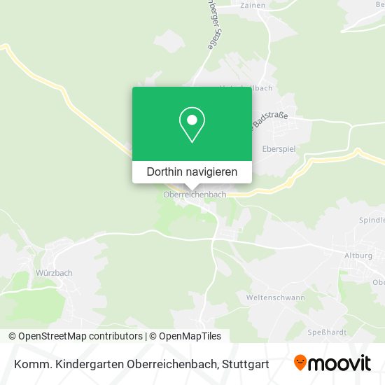 Komm. Kindergarten Oberreichenbach Karte