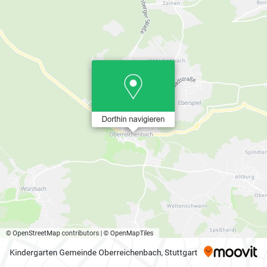 Kindergarten Gemeinde Oberreichenbach Karte