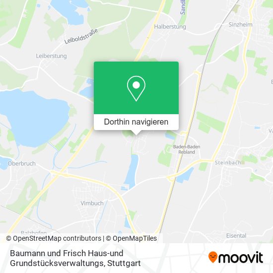 Baumann und Frisch Haus-und Grundstücksverwaltungs Karte
