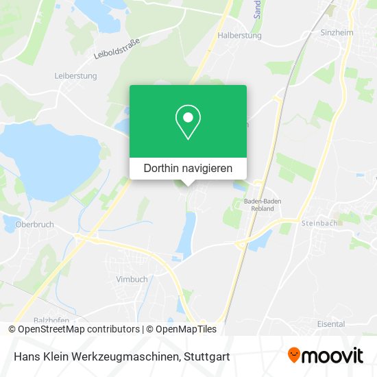 Hans Klein Werkzeugmaschinen Karte
