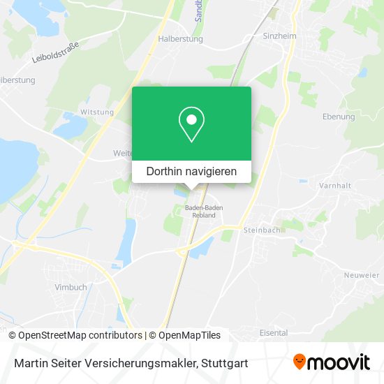 Martin Seiter Versicherungsmakler Karte
