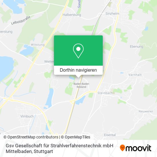 Gsv Gesellschaft für Strahlverfahrenstechnik mbH Mittelbaden Karte