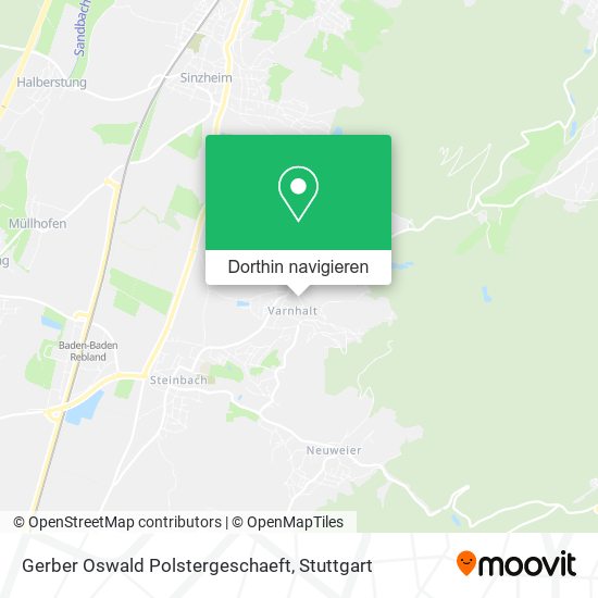 Gerber Oswald Polstergeschaeft Karte