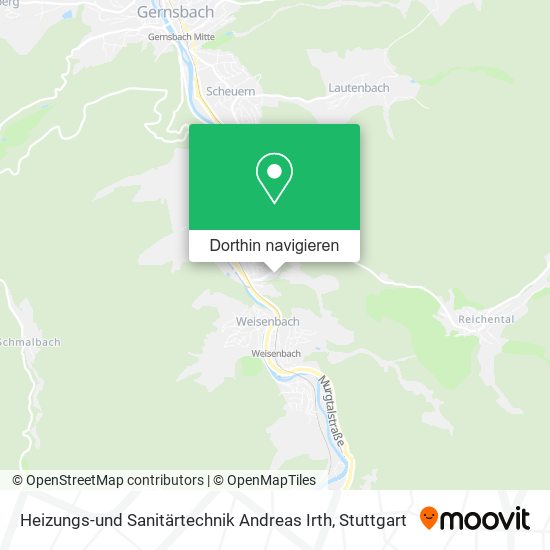 Heizungs-und Sanitärtechnik Andreas Irth Karte