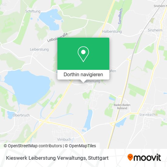 Kieswerk Leiberstung Verwaltungs Karte