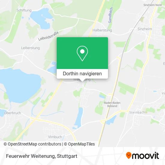 Feuerwehr Weitenung Karte