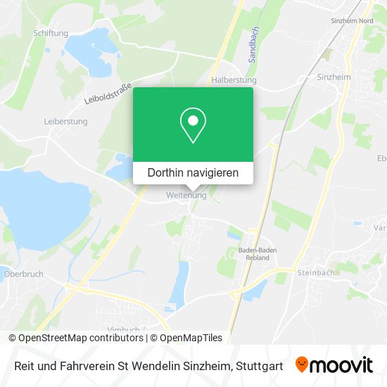 Reit und Fahrverein St Wendelin Sinzheim Karte