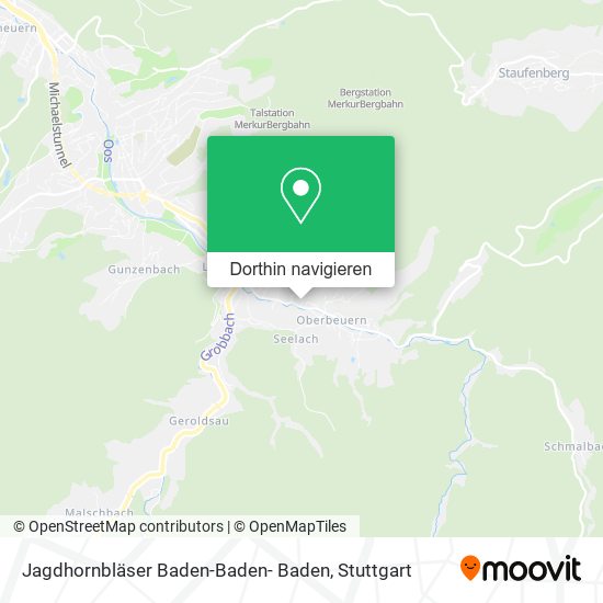 Jagdhornbläser Baden-Baden- Baden Karte