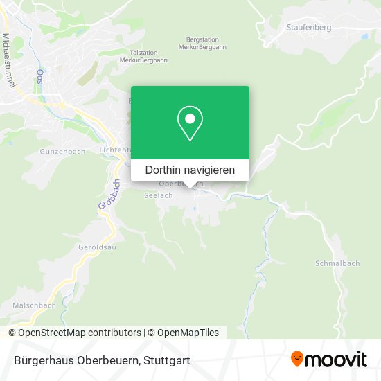 Bürgerhaus Oberbeuern Karte