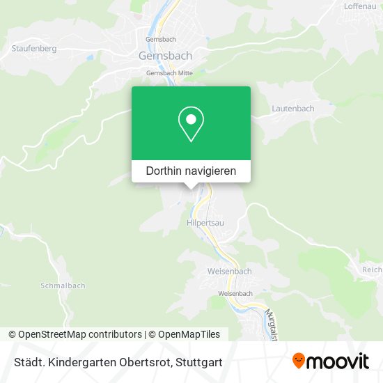 Städt. Kindergarten Obertsrot Karte