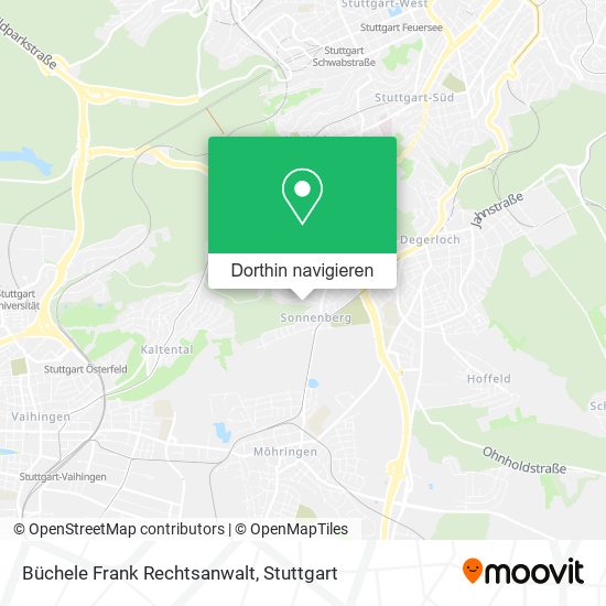Büchele Frank Rechtsanwalt Karte