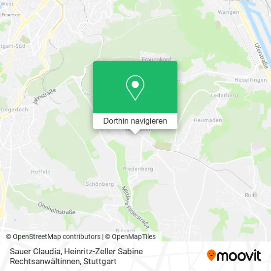 Sauer Claudia, Heinritz-Zeller Sabine Rechtsanwältinnen Karte