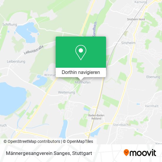Männergesangverein Sanges Karte