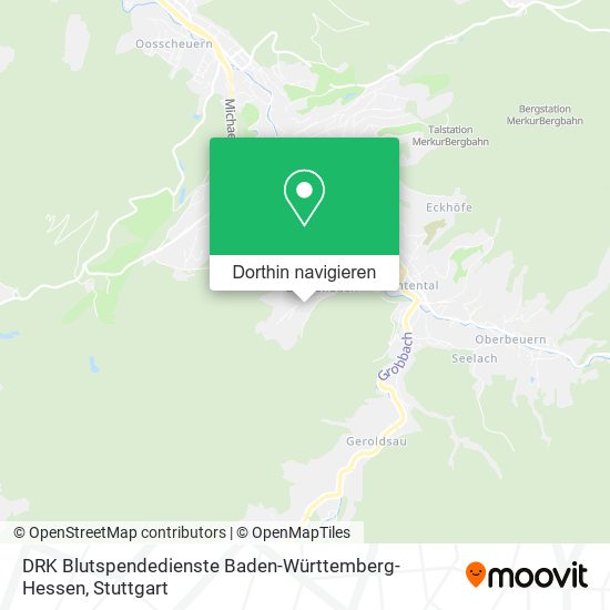 DRK Blutspendedienste Baden-Württemberg-Hessen Karte