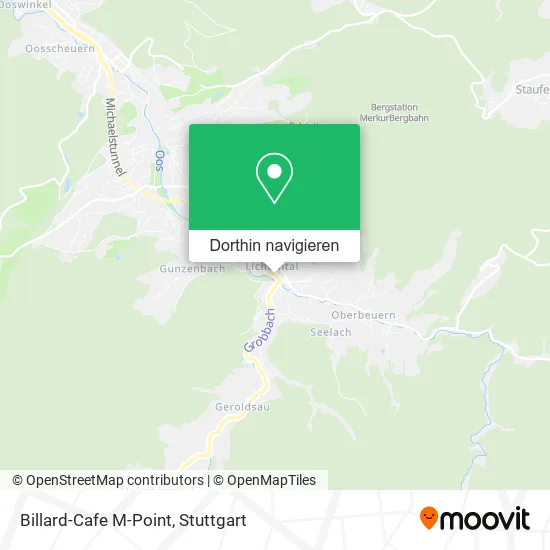 Billard-Cafe M-Point Karte