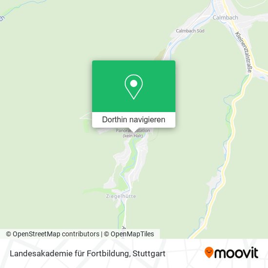 Landesakademie für Fortbildung Karte
