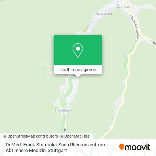 Dr.Med. Frank Stammler Sana Rheumazentrum Abt.Innere Medizin Karte