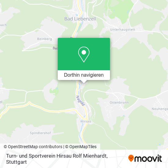 Turn- und Sportverein Hirsau Rolf Mienhardt Karte