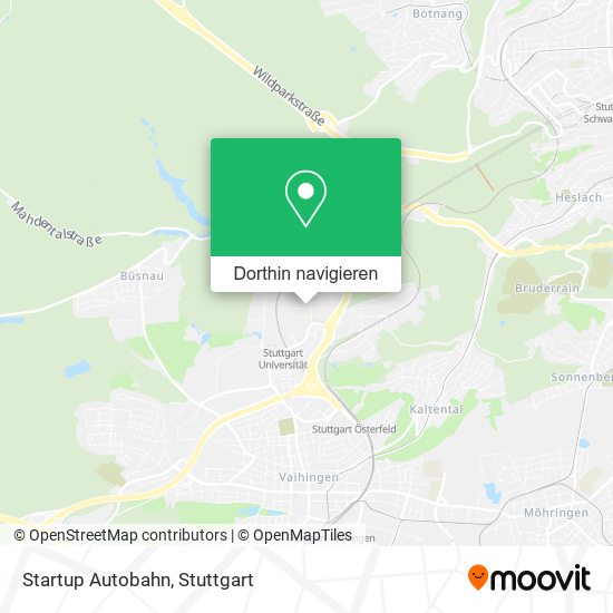 Startup Autobahn Karte