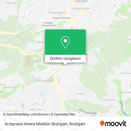 Arztpraxis Innere Medizin Stuttgart Karte