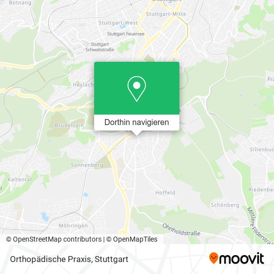 Orthopädische Praxis Karte