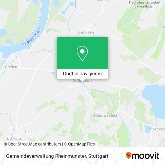 Gemeindeverwaltung Rheinmünster Karte