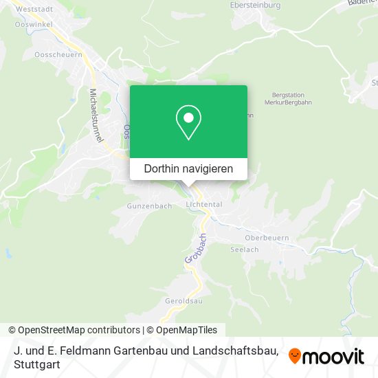 J. und E. Feldmann Gartenbau und Landschaftsbau Karte