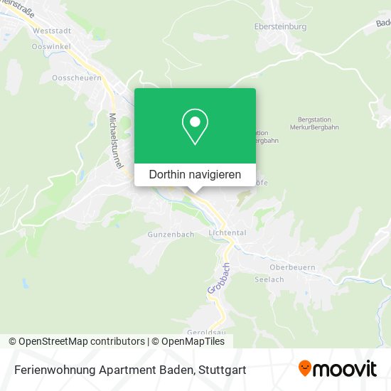 Ferienwohnung Apartment Baden Karte