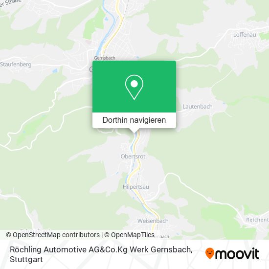 Röchling Automotive AG&Co.Kg Werk Gernsbach Karte