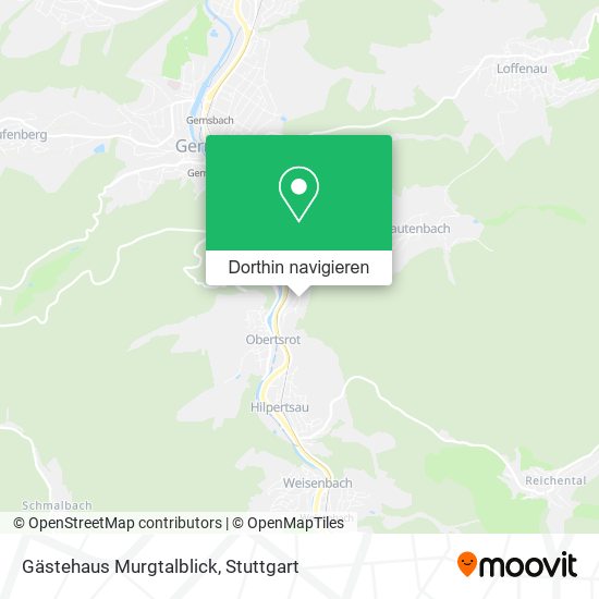 Gästehaus Murgtalblick Karte