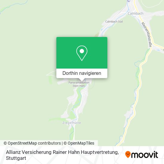 Allianz Versicherung Rainer Hahn Hauptvertretung Karte