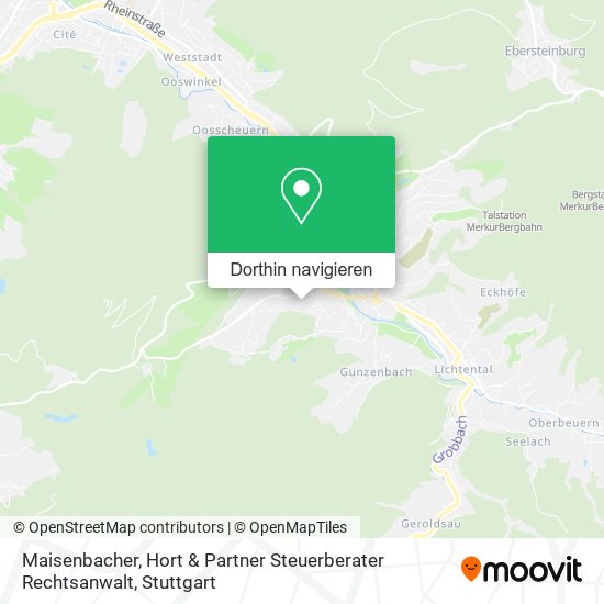 Maisenbacher, Hort & Partner Steuerberater Rechtsanwalt Karte