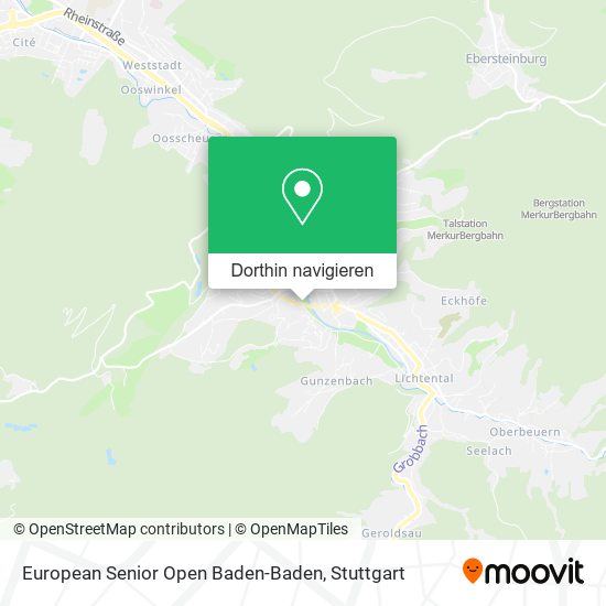 European Senior Open Baden-Baden Karte