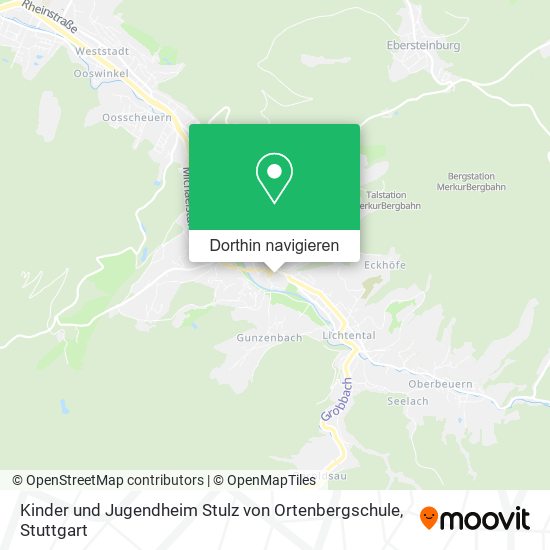 Kinder und Jugendheim Stulz von Ortenbergschule Karte