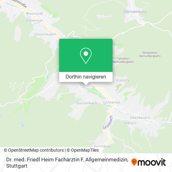 Dr. med. Friedl Heim Fachärztin F. Allgemeinmedizin Karte