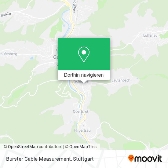 Burster Cable Measurement Karte