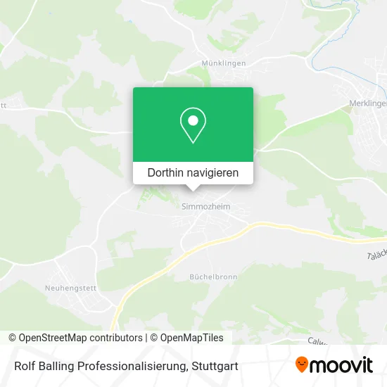 Rolf Balling Professionalisierung Karte