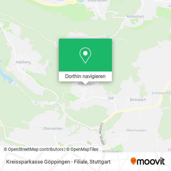 Kreissparkasse Göppingen - Filiale Karte